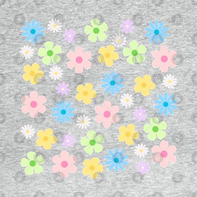 Retro Flowers Pattern by StuffWeMade